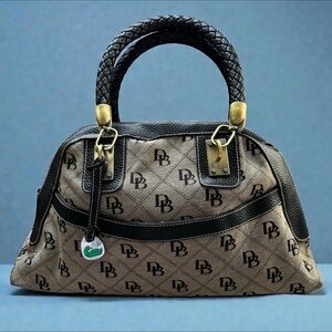Dooney & Bourke Monogram Satchel With Accessory Pouch